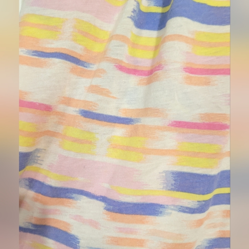 American Eagle Oufitters Colorful Pastel Striped Strappy Tank Top, Size Small - Picture 3 of 6